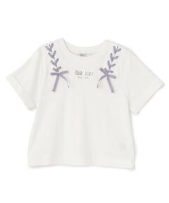 mezzo piano junior / メゾピアノジュニア Tシャツ | 【接触冷感】ツインレースアップTシャツ