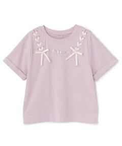mezzo piano junior / メゾピアノジュニア Tシャツ | 【接触冷感】ツインレースアップTシャツ