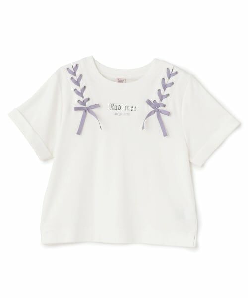 mezzo piano junior / メゾピアノジュニア Tシャツ | 【接触冷感】ツインレースアップTシャツ | 詳細10