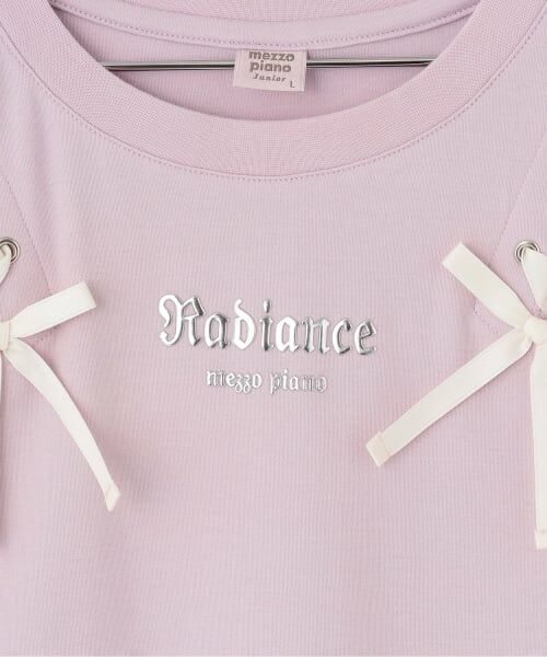 mezzo piano junior / メゾピアノジュニア Tシャツ | 【接触冷感】ツインレースアップTシャツ | 詳細3