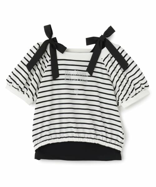 mezzo piano junior / メゾピアノジュニア Tシャツ | 【接触冷感】肩リボンタンクトップ＆Tシャツセット | 詳細13
