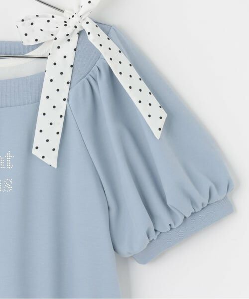 mezzo piano junior / メゾピアノジュニア Tシャツ | 【接触冷感】肩リボンタンクトップ＆Tシャツセット | 詳細6