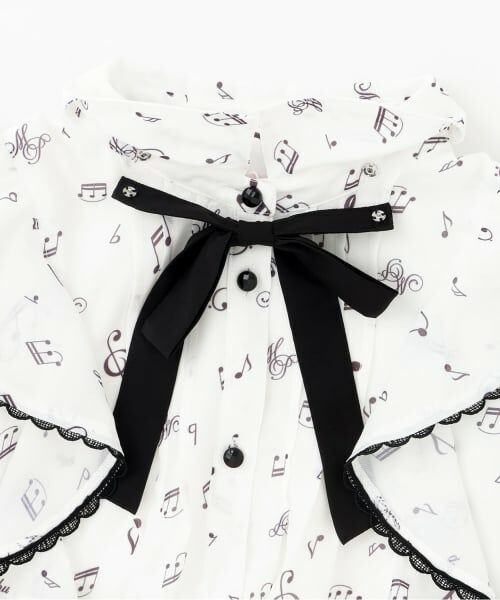 mezzo piano junior / メゾピアノジュニア シャツ・ブラウス | 音符柄フリルブラウス♪ | 詳細3