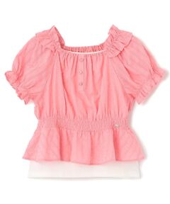 mezzo piano junior / メゾピアノジュニア シャツ・ブラウス | シャーリングブラウス＆キャミソールセット