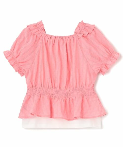 mezzo piano junior / メゾピアノジュニア シャツ・ブラウス | シャーリングブラウス＆キャミソールセット | 詳細1