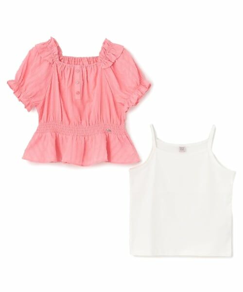 mezzo piano junior / メゾピアノジュニア シャツ・ブラウス | シャーリングブラウス＆キャミソールセット | 詳細2