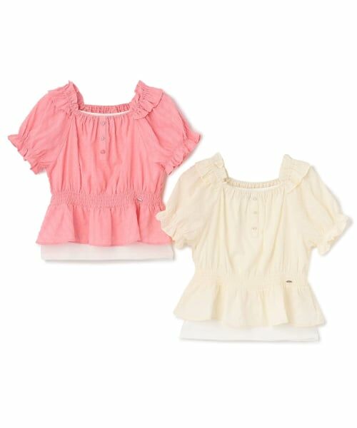 mezzo piano junior / メゾピアノジュニア シャツ・ブラウス | シャーリングブラウス＆キャミソールセット | 詳細9