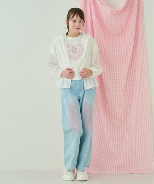 mezzo piano junior / メゾピアノジュニア パーカー | 【接触冷感・UVカット】ペプラムシアーパーカ | 詳細13