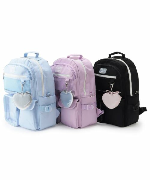 mezzo piano junior / メゾピアノジュニア リュック・バックパック | 【撥水】チャームつきクリアポケットリュック　20L | 詳細16