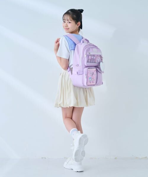 撥水】チャームつきクリアポケットリュック 20L （リュック・バック