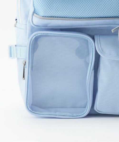 mezzo piano junior / メゾピアノジュニア リュック・バックパック | 【撥水】チャームつきクリアポケットリュック　20L | 詳細4