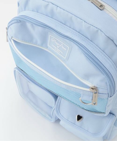 mezzo piano junior / メゾピアノジュニア リュック・バックパック | 【撥水】チャームつきクリアポケットリュック　20L | 詳細8