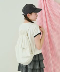 mezzo piano junior / メゾピアノジュニア リュック・バックパック | 【A4対応】リボン柄レースナップサック