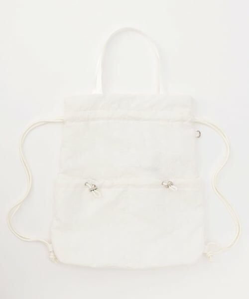 mezzo piano junior / メゾピアノジュニア リュック・バックパック | 【A4対応】リボン柄レースナップサック | 詳細8