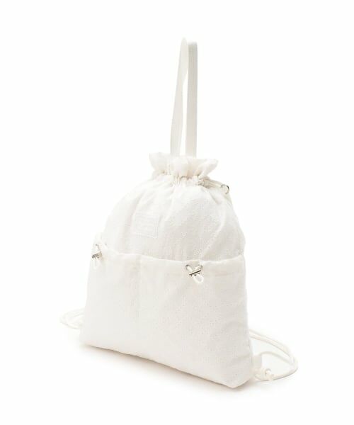 mezzo piano junior / メゾピアノジュニア リュック・バックパック | 【A4対応】リボン柄レースナップサック | 詳細9