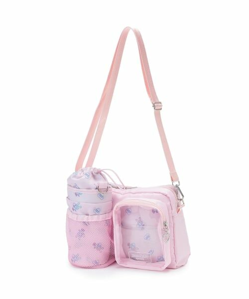 mezzo piano junior / メゾピアノジュニア ショルダーバッグ | ベリエちゃん柄ボトルホルダーつきショルダーバッグ（ピンク）