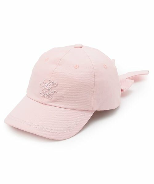 mezzo piano junior / メゾピアノジュニア キャップ | 【UVカット・遮熱・冷感】後ろリボンキャップ（ピンク）