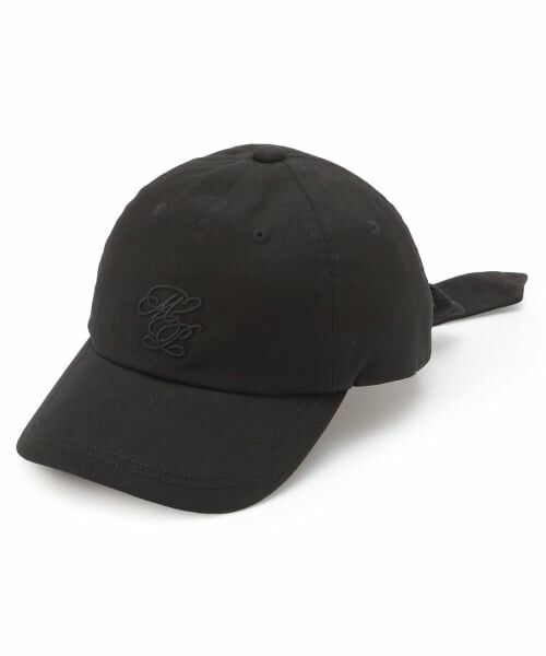 mezzo piano junior / メゾピアノジュニア キャップ | 【UVカット・遮熱・冷感】後ろリボンキャップ（黒）