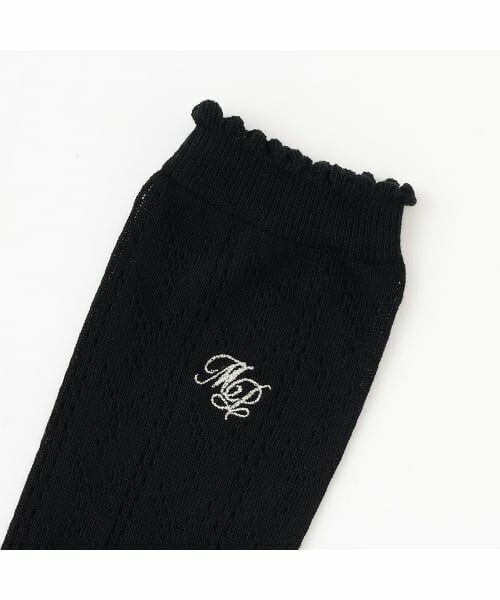 mezzo piano junior / メゾピアノジュニア ソックス | 透かし編みハイソックス | 詳細1
