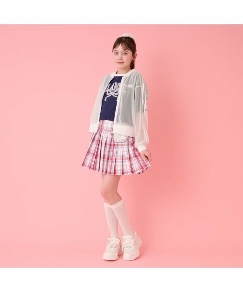 mezzo piano junior / メゾピアノジュニア ソックス | 透かし編みハイソックス | 詳細12