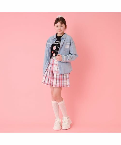 mezzo piano junior / メゾピアノジュニア ソックス | 透かし編みハイソックス | 詳細13