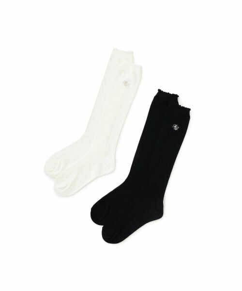 mezzo piano junior / メゾピアノジュニア ソックス | 透かし編みハイソックス | 詳細4