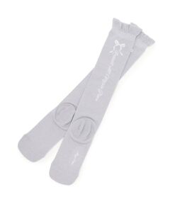 mezzo piano junior / メゾピアノジュニア ソックス | リボン＆ロゴハイソックス