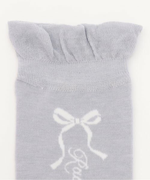 mezzo piano junior / メゾピアノジュニア ソックス | リボン＆ロゴハイソックス | 詳細2