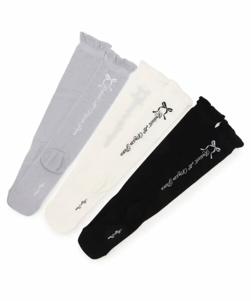 mezzo piano junior / メゾピアノジュニア ソックス | リボン＆ロゴハイソックス | 詳細4