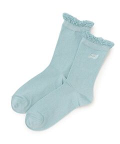 mezzo piano junior / メゾピアノジュニア ソックス | ラメ＆ロゴ刺しゅうソックス