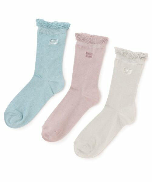 mezzo piano junior / メゾピアノジュニア ソックス | ラメ＆ロゴ刺しゅうソックス | 詳細4