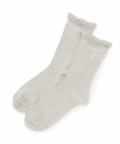 mezzo piano junior / メゾピアノジュニア ソックス | ラメ＆ロゴ刺しゅうソックス | 詳細5