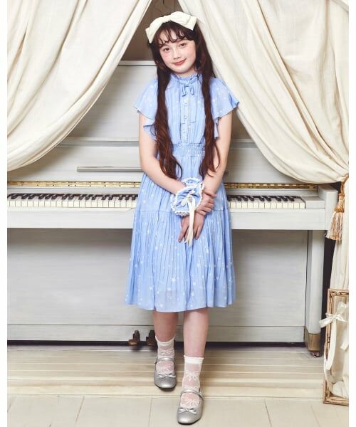 mezzo piano junior / メゾピアノジュニア ソックス | リボン柄シアーソックス | 詳細5