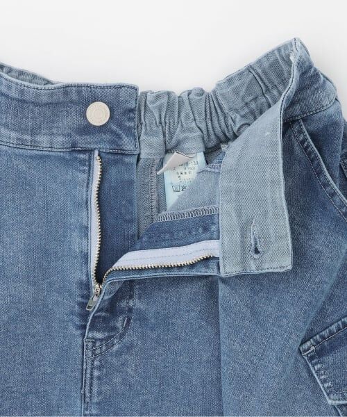 mezzo piano junior / メゾピアノジュニア ミニ・ひざ丈スカート | ☆彡デニムカーゴスカート（スパッツつき） | 詳細5