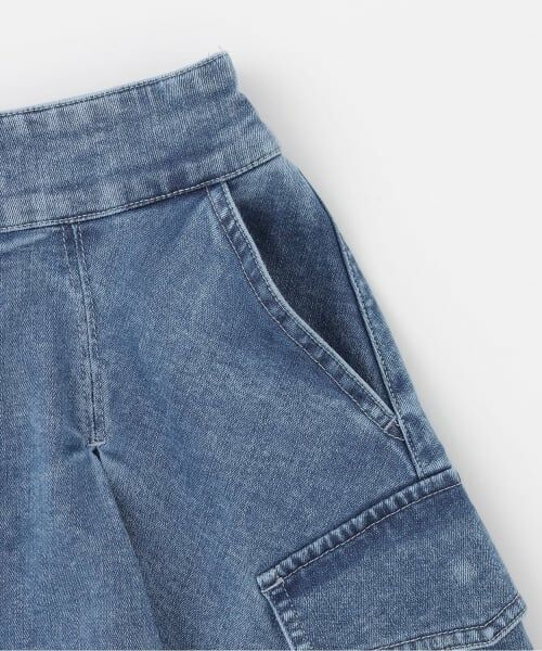mezzo piano junior / メゾピアノジュニア ミニ・ひざ丈スカート | ☆彡デニムカーゴスカート（スパッツつき） | 詳細6