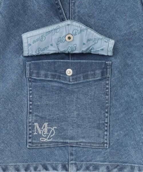 mezzo piano junior / メゾピアノジュニア ミニ・ひざ丈スカート | ☆彡デニムカーゴスカート（スパッツつき） | 詳細7