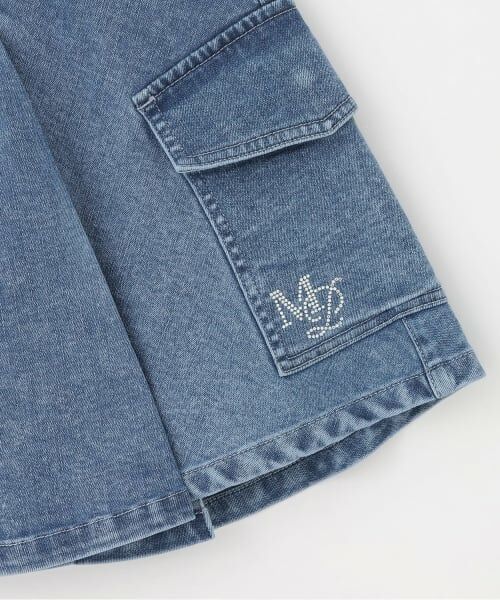 mezzo piano junior / メゾピアノジュニア ミニ・ひざ丈スカート | ☆彡デニムカーゴスカート（スパッツつき） | 詳細8