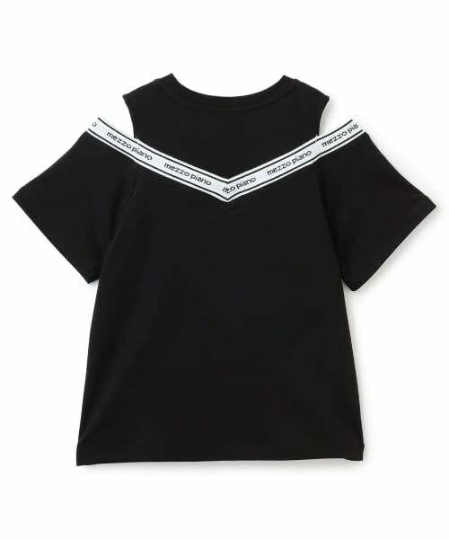 mezzo piano junior / メゾピアノジュニア Tシャツ | 【人気商品再入荷】【直営店で取り扱い無し】肩あきリブTシャツ | 詳細1