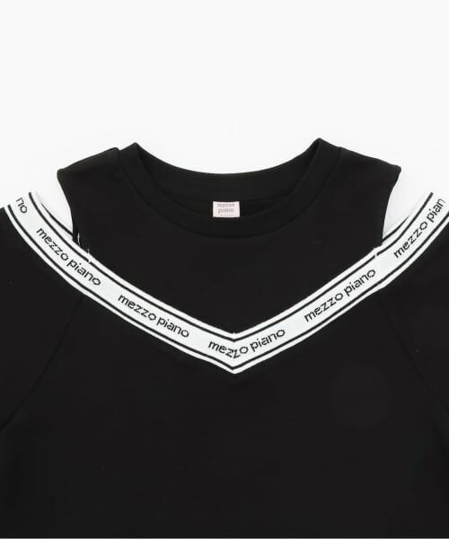 mezzo piano junior / メゾピアノジュニア Tシャツ | 【人気商品再入荷】【直営店で取り扱い無し】肩あきリブTシャツ | 詳細2