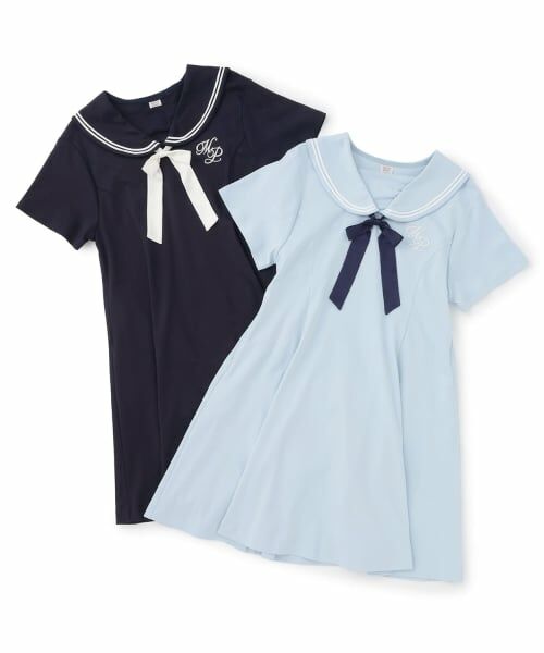 mezzo piano junior / メゾピアノジュニア ミニ丈・ひざ丈ワンピース | 【人気商品再入荷】【直営店で取り扱い無し】【接触冷感】リボンつきセーラーワンピース | 詳細11