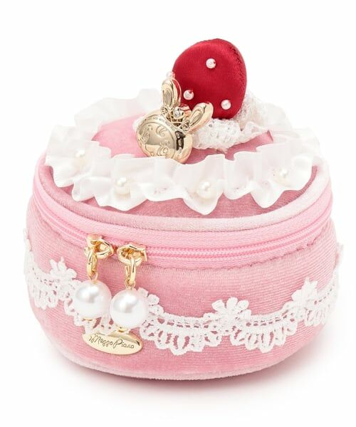 mezzo piano junior / メゾピアノジュニア ポーチ | ベリエちゃんケーキアクセサリーケース（ピンク）