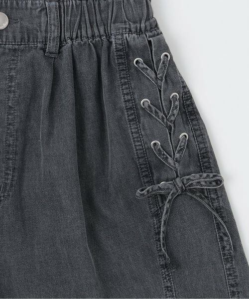 mezzo piano junior / メゾピアノジュニア ショート・ハーフ・半端丈パンツ | レースアップリボンショートパンツ | 詳細4