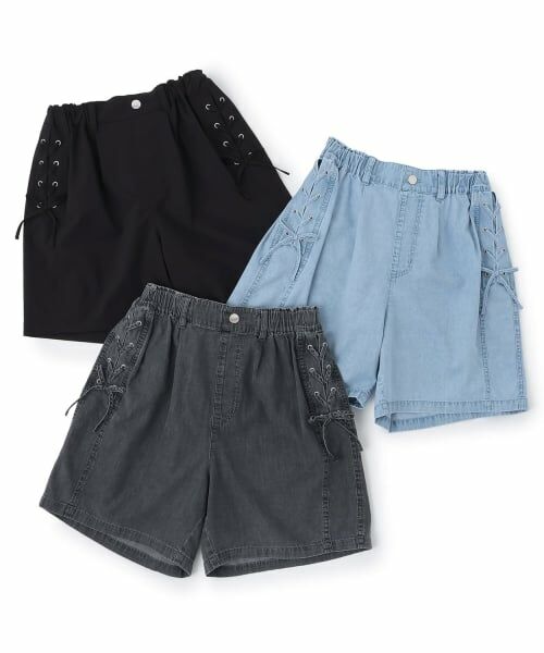 mezzo piano junior / メゾピアノジュニア ショート・ハーフ・半端丈パンツ | レースアップリボンショートパンツ | 詳細9