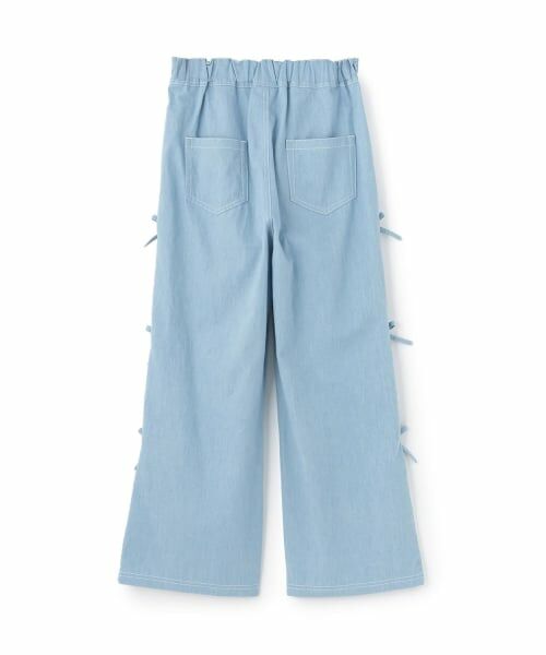 mezzo piano junior / メゾピアノジュニア その他パンツ | サイドレース×リボンイージーパンツ | 詳細1