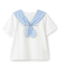 mezzo piano junior / メゾピアノジュニア Tシャツ | 【接触冷感】3WAYセーラーTシャツ