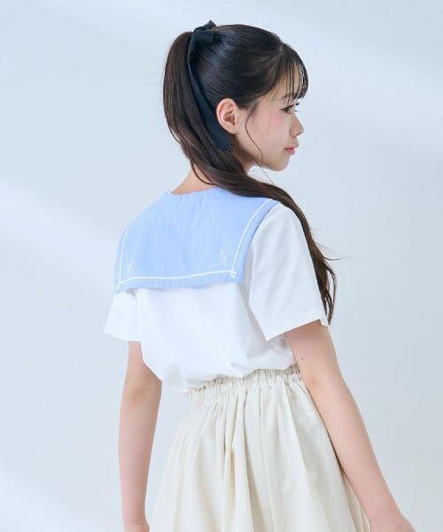mezzo piano junior / メゾピアノジュニア Tシャツ | 【接触冷感】3WAYセーラーTシャツ | 詳細22