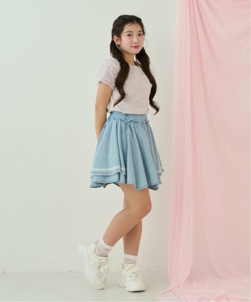 mezzo piano junior / メゾピアノジュニア Tシャツ | 【接触冷感】袖チュールフリルTシャツ | 詳細13