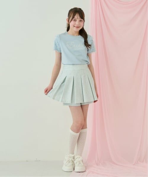 mezzo piano junior / メゾピアノジュニア Tシャツ | 【接触冷感】袖チュールフリルTシャツ | 詳細14