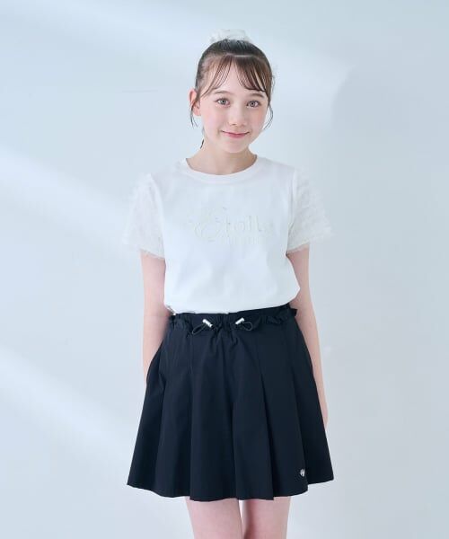 mezzo piano junior / メゾピアノジュニア Tシャツ | 【接触冷感】袖チュールフリルTシャツ | 詳細16