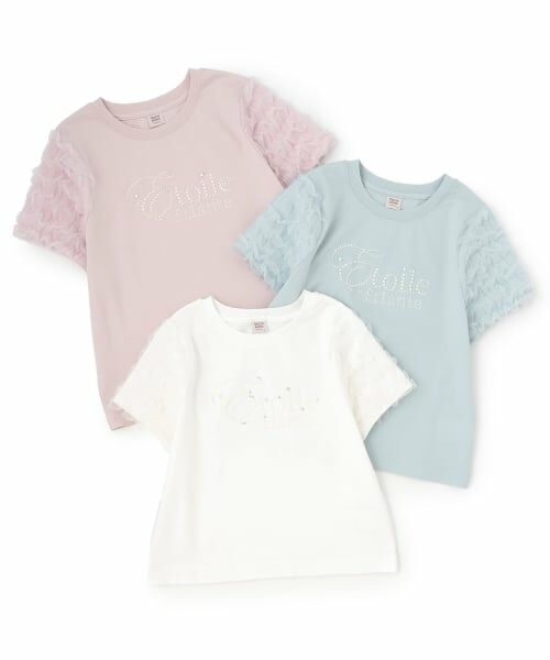 mezzo piano junior / メゾピアノジュニア Tシャツ | 【接触冷感】袖チュールフリルTシャツ | 詳細7